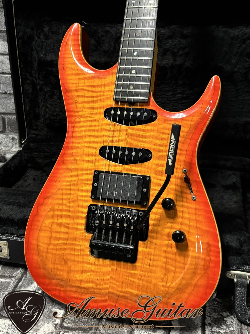 Zion The Classic Sunburst 1993 Electric Guitar Flame Maple Kahlers Trem Used