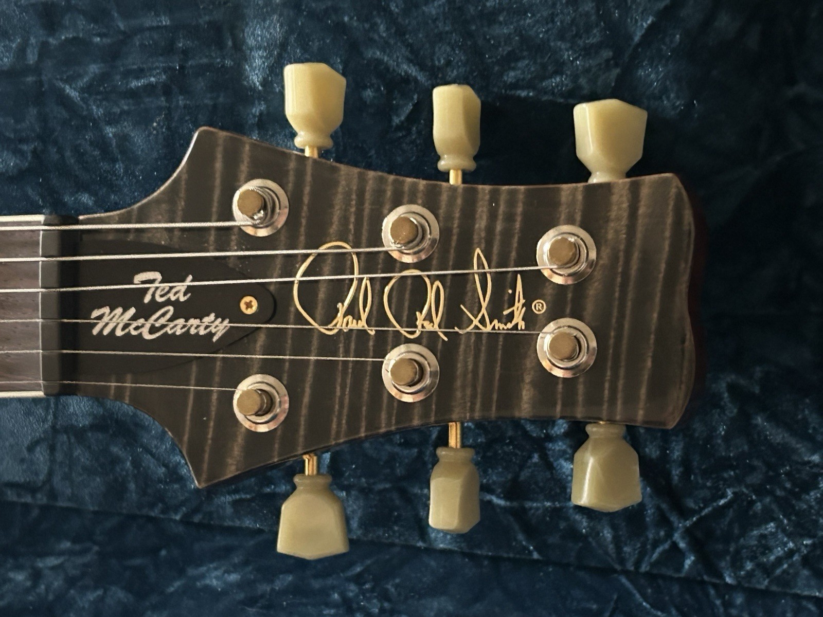PRS McCarty 245 Wood Library 10 top, single cut w/Santana head, signed by Paul