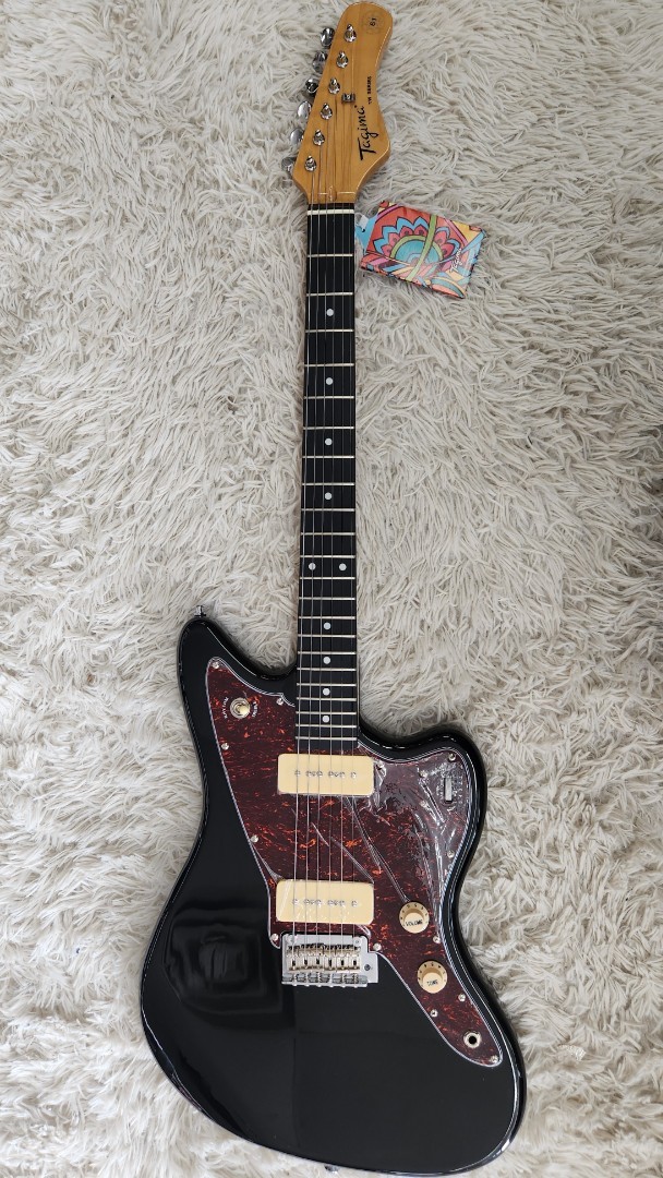 Tagima TW61 BK-DF/TT Offset Electric Guitar w/P90s, Black – B stock – Jazz Mastr