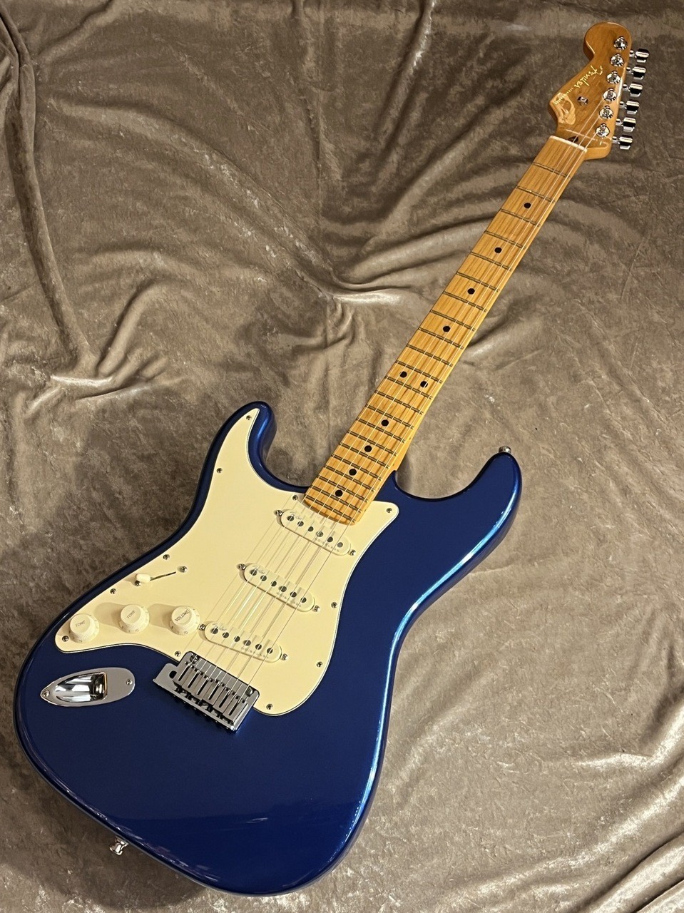 Fender American Ultra Stratocaster Cobra Blue Left Hand 2022 Used [AUTH]
