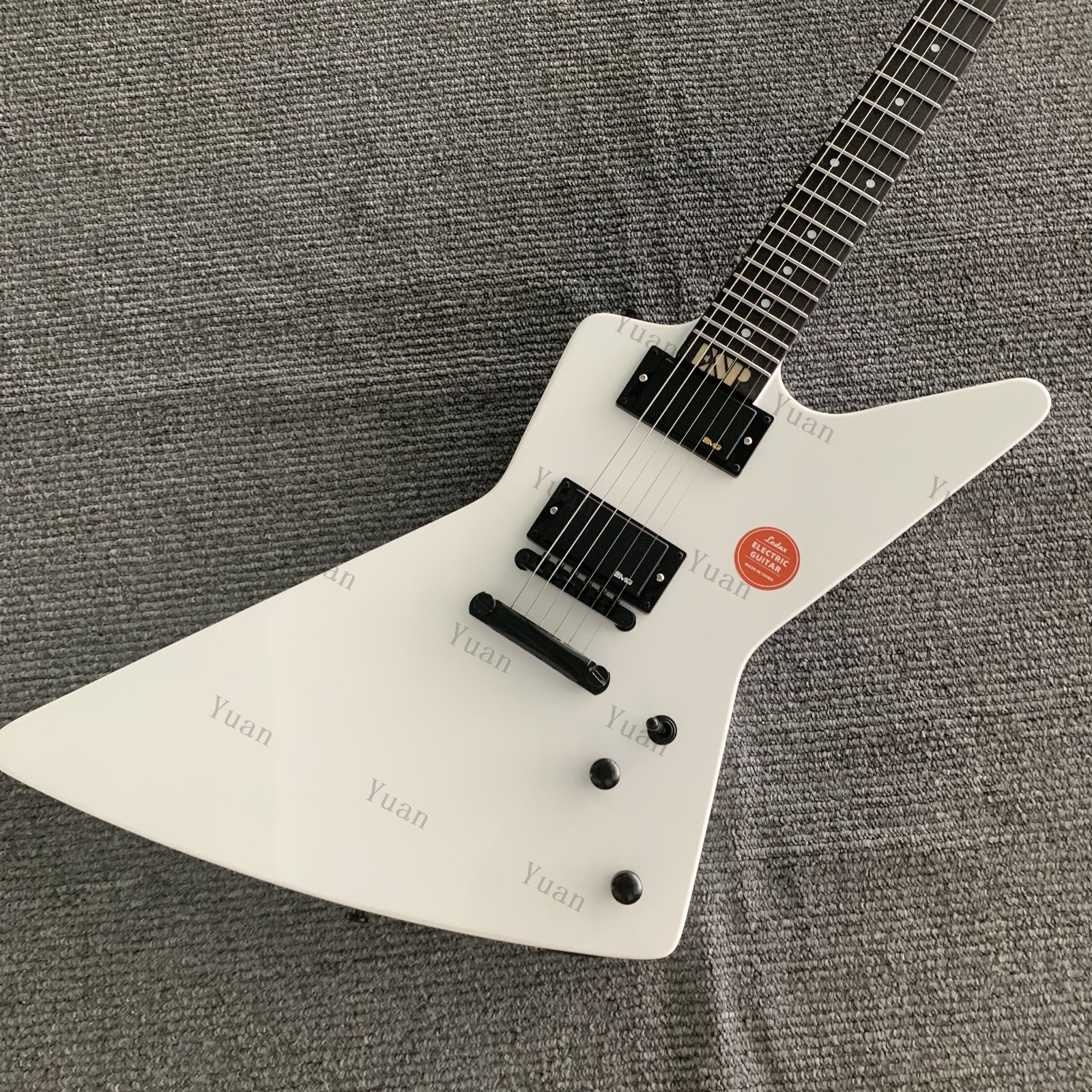 Custom EX Solid BodyElectric Guitar Stainless Rounded Fret Edge HH Pickups