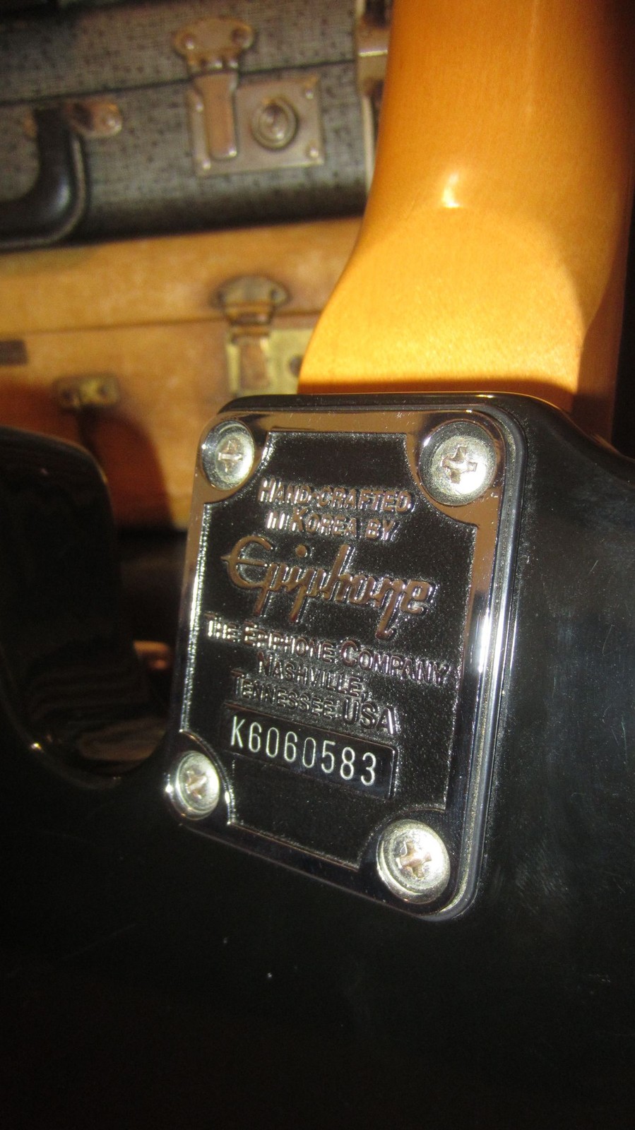 Pre Owned 1998 Epiphone Telecaster Black Comes With A Good Gig Bag