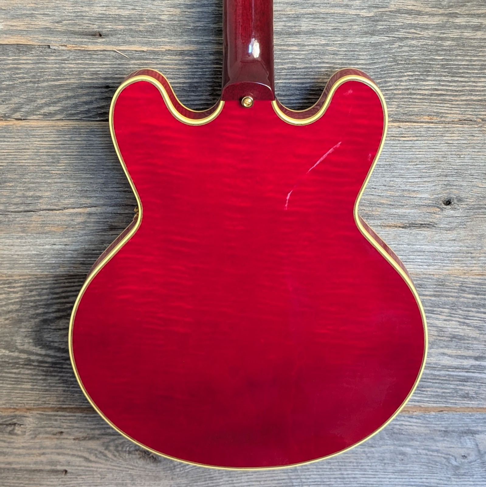 Used Heritage Custom Shop Core Collection H-555 Semi-Hollow Trans Cherry w/OHSC