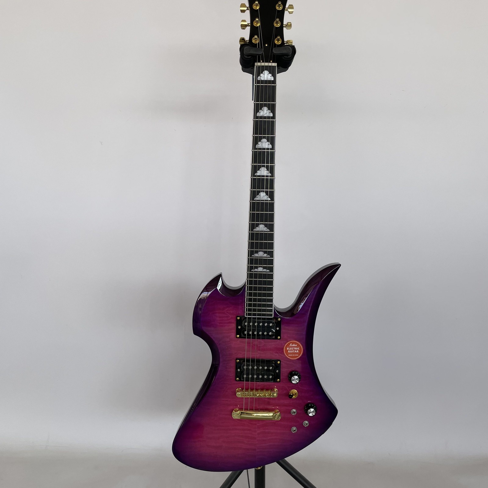 Unique Mockingbird Electric Guitar Trans Purple active pickups Bone Nut fast
