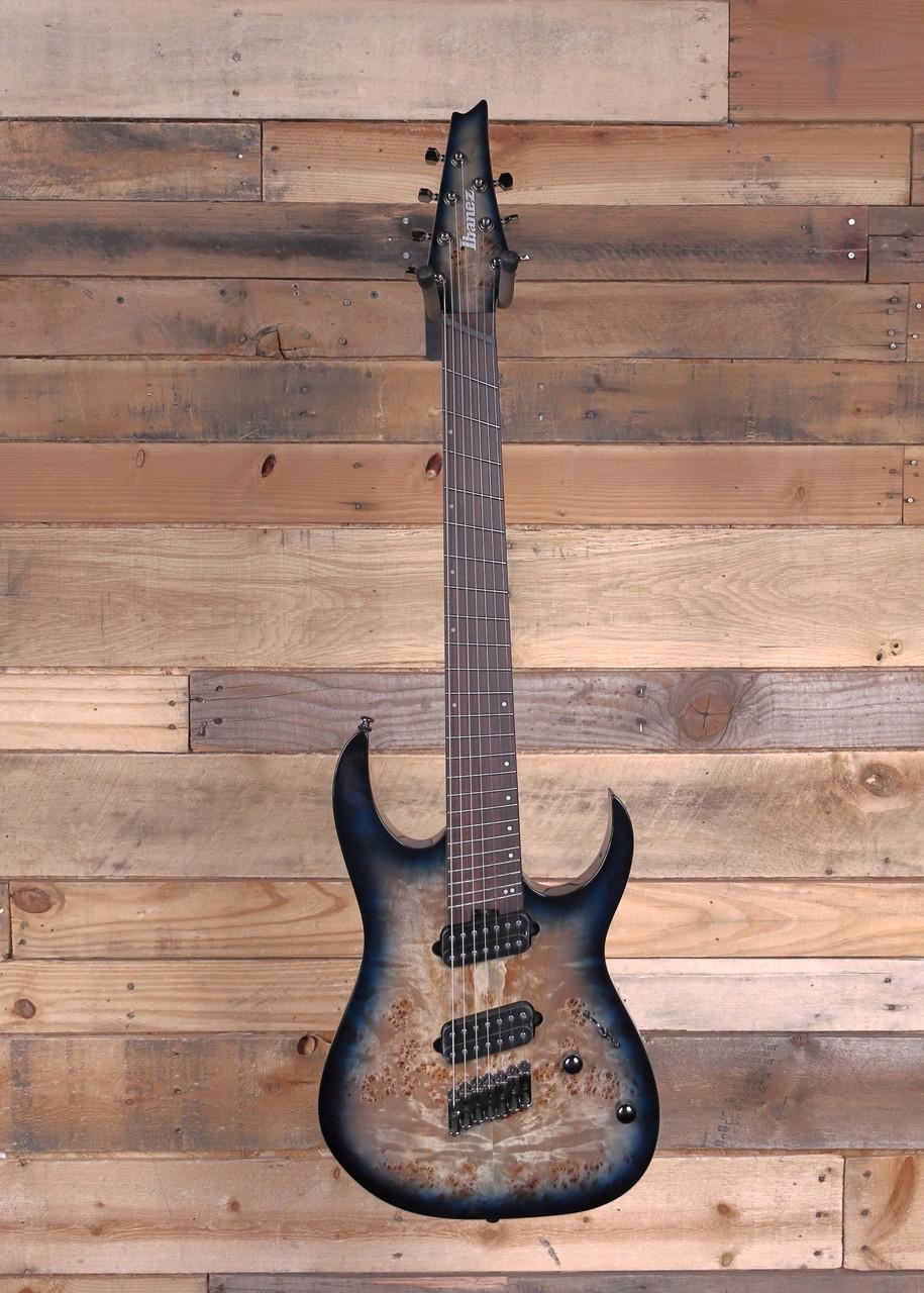 Ibanez RGMS7PB 7-String Multi-Scale Electric Guitar Cosmic Blue Starburst
