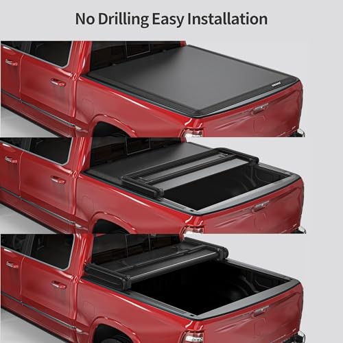 Soft Tri-Fold Tonneau Cover, 6.6ft Bed 2019-2026 | 1500 new Soft Trifold