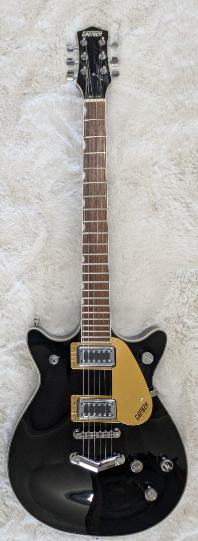 Gretsch G5222 Electromatic Double Jet BT with V-Stoptail, Gloss Black Finish