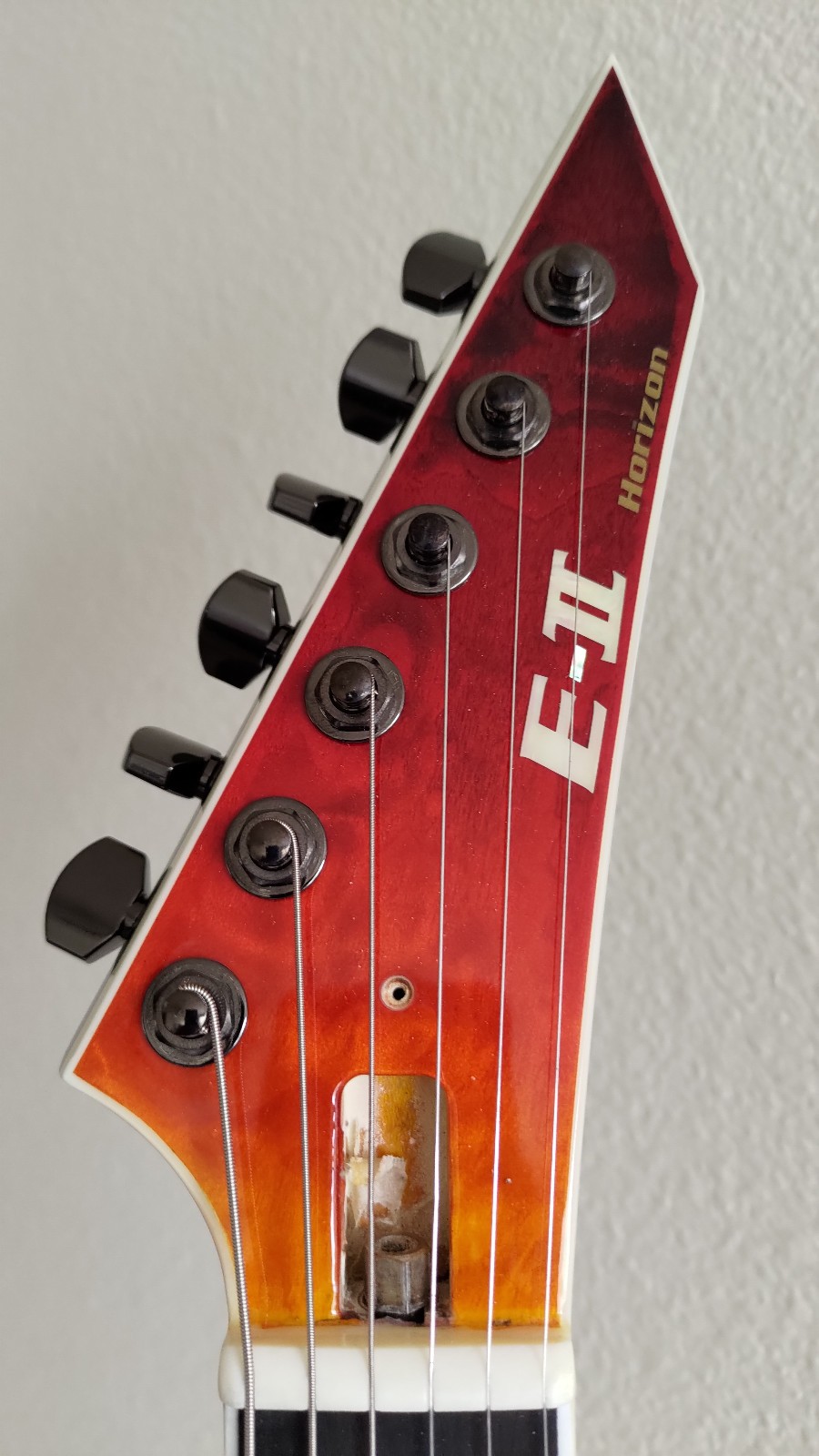 ESP E-II Horizon NT-II & OHSC in Excellent Condition (Tiger Eye Amber Fade)
