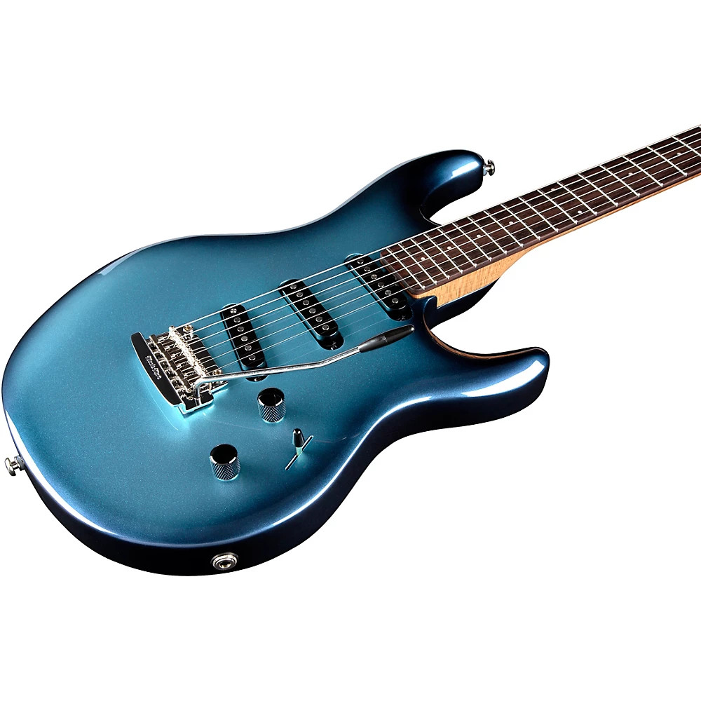 Ernie Ball Music Man Luke 4 SSS Electric Guitar Diesel Blue