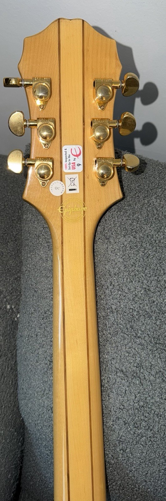 Epiphone Sheraton II Semi-Hollow Body Natural w/Hard Case