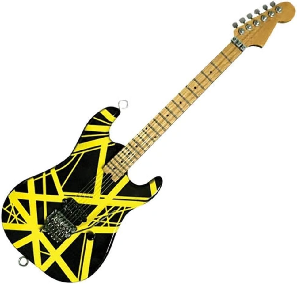 EVH Mini Replica Guitar – Black & Yellow