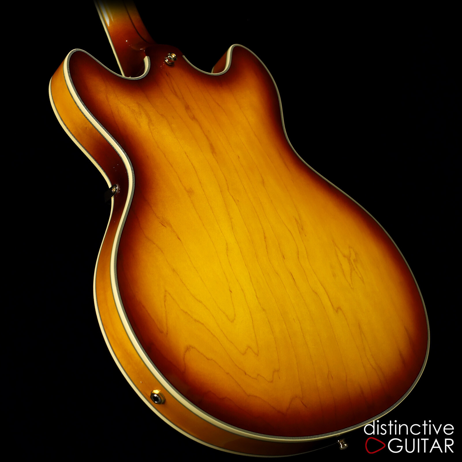 BRAND NEW D’ANGELICO EXCEL DC XT ICED TEA BURST QUILT TOP HH SEMI HOLLOW GUITAR