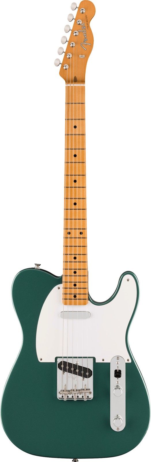 Fender Vintera III Late 50s Tele Electric Guitar, Maple, Sherwood Green Metallic