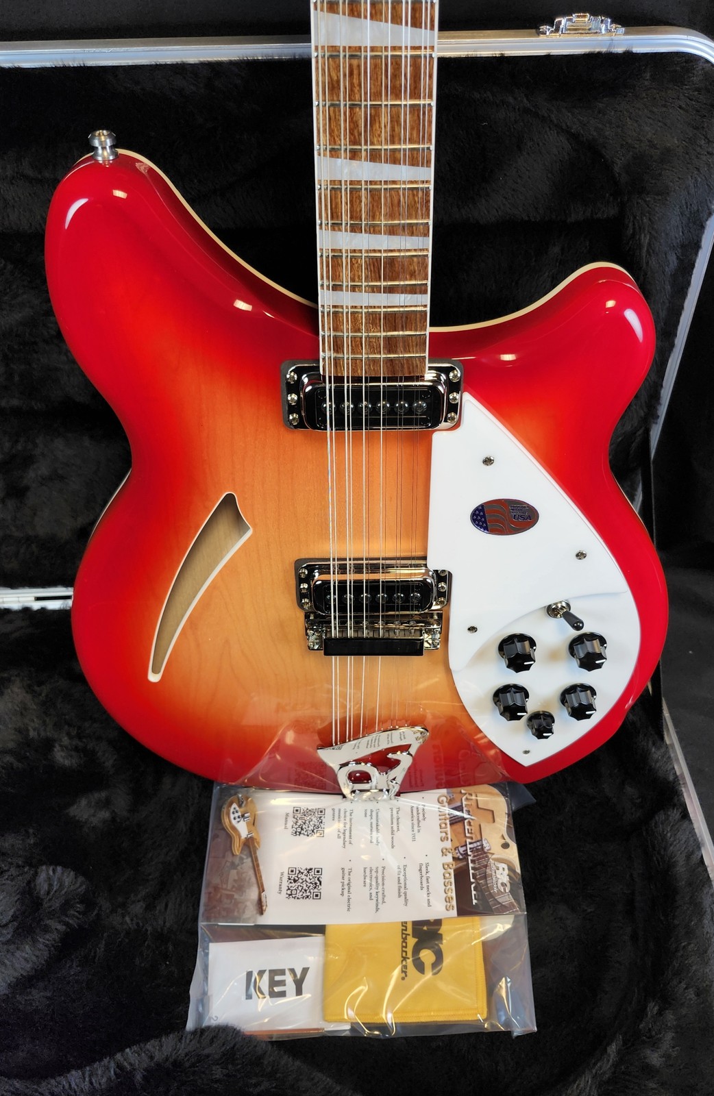 Rickenbacker 360/12 FireGlo 12-String Hollowbody Guitar, Stereo, HSC