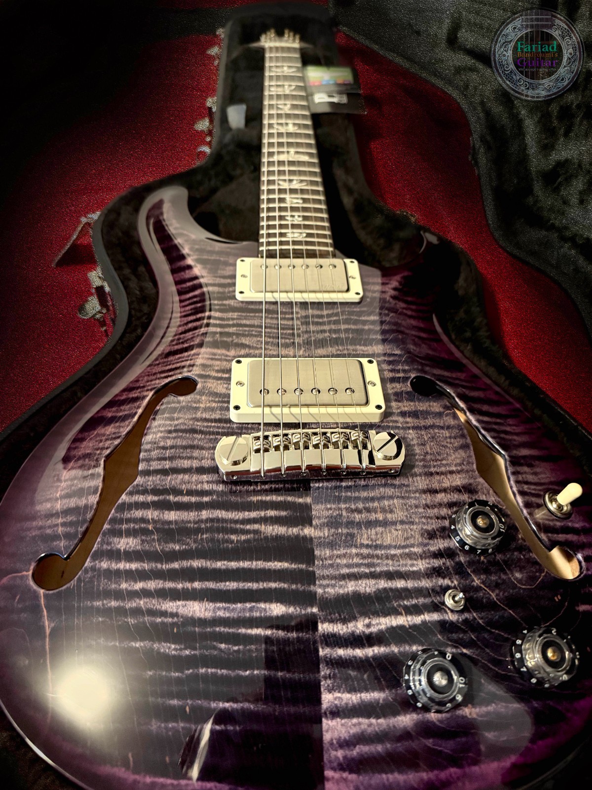 PRS Hollowbody II Piezo Hollow Body, Custom Purple Mist Finish( “Brand New” )