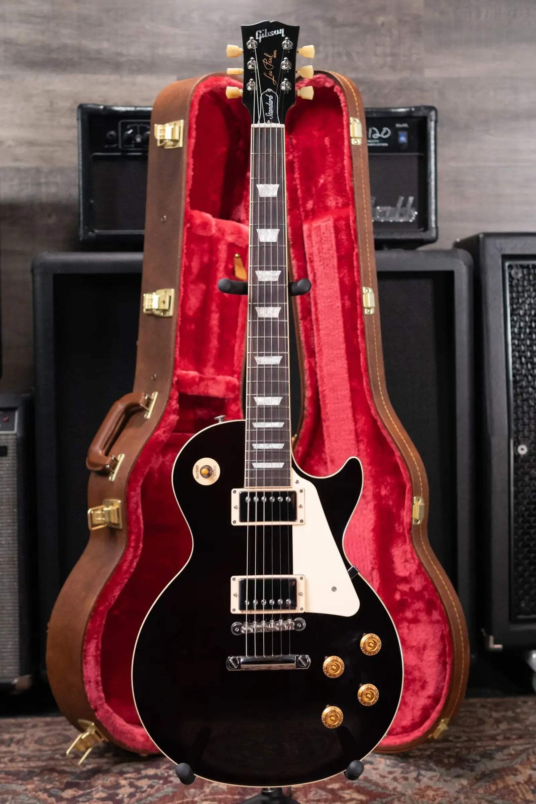Gibson Les Paul Standard 50s Figured Top – Translucent Oxblood with Hardshell Ca