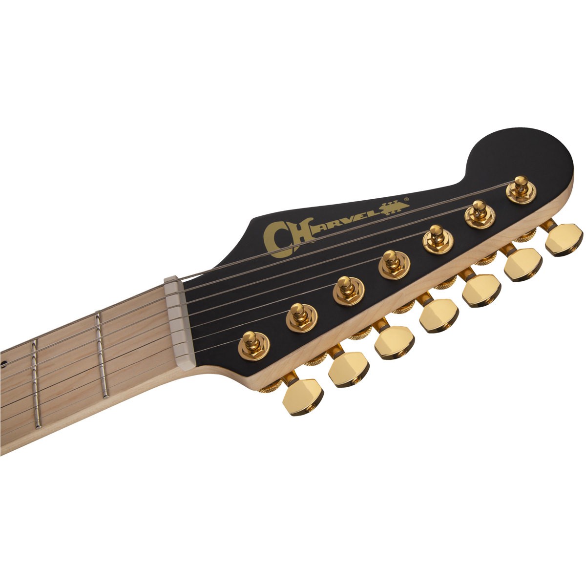Charvel Angel Vivaldi Signature DK24-7 Nova 7-String Guitar, Satin Black