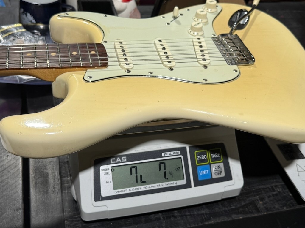 1960 Fender Stratocaster a stunning see-thru Ash Body Blonde w/a Slab neck !
