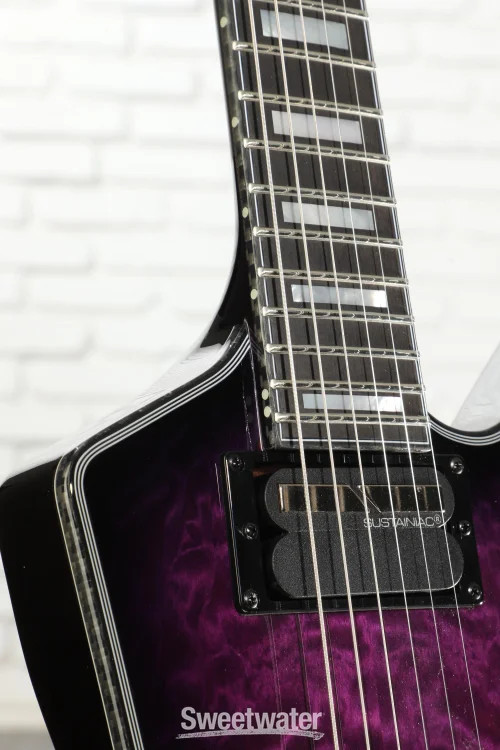 Schecter E-1 FR S Special Edition Electric Guitar – Trans Purple Burst