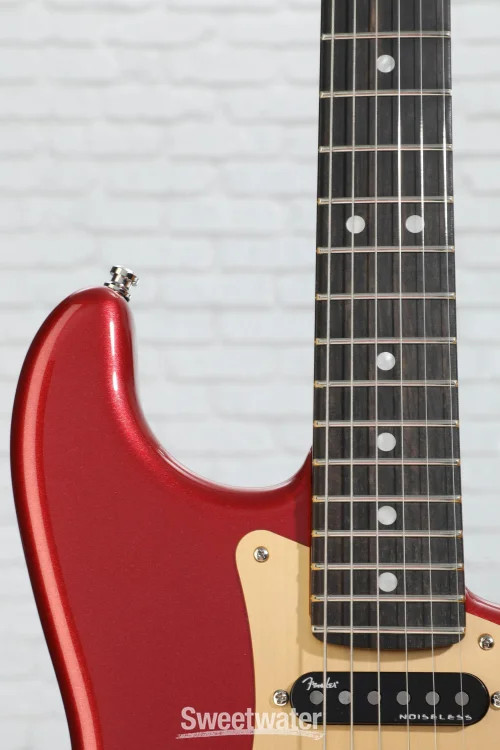 Fender American Ultra II Stratocaster HSS Electric Guitar – Sinister Red, Ebony