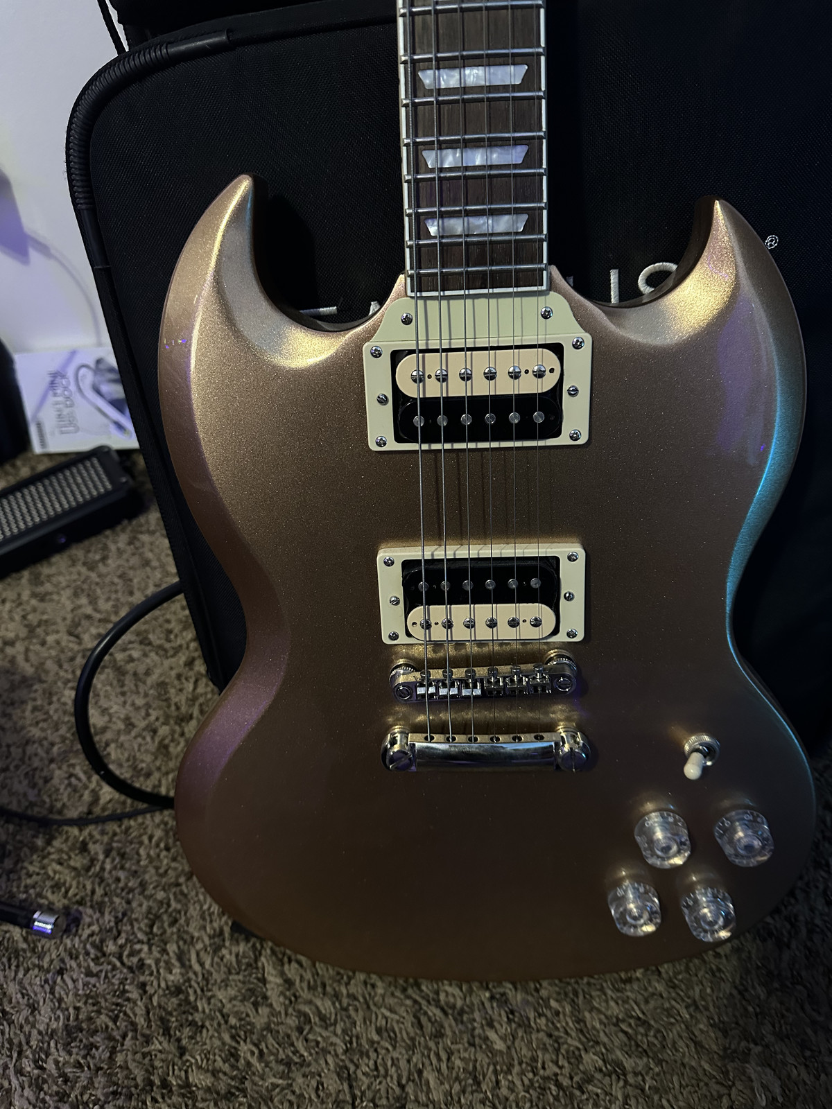 Epiphone SG Muse Electric Guitar – Pearl White Metallic