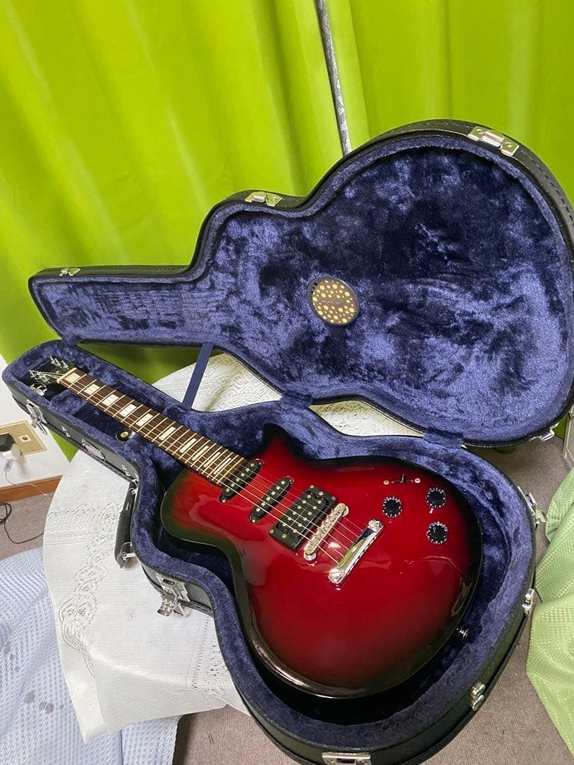 Electric Guitar Grass Roots Luna Sea Model Red Burst Block Inlay Alder Body