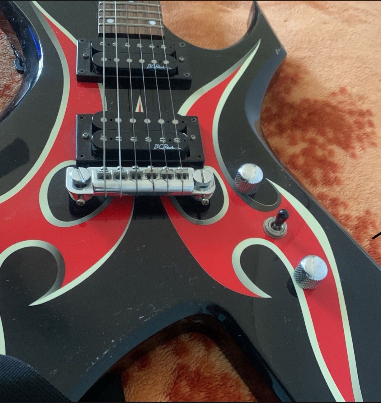 BC Rich Bronze Series Warlock Flame edition Electric guitar
