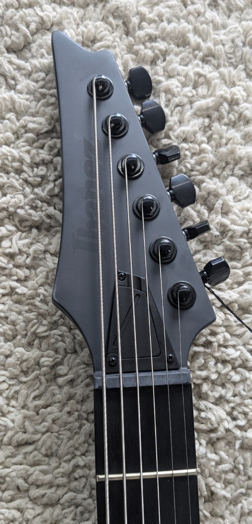 Ibanez RGRTBB21BKF Baritone Electric Guitar, Ebony Fretboard, Flat Black Finish