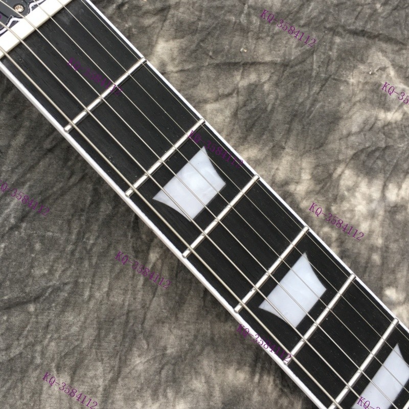 Solid Electric Guitar Stainless Rounded Fret Edge Rosewood Fretboard Aged Brown