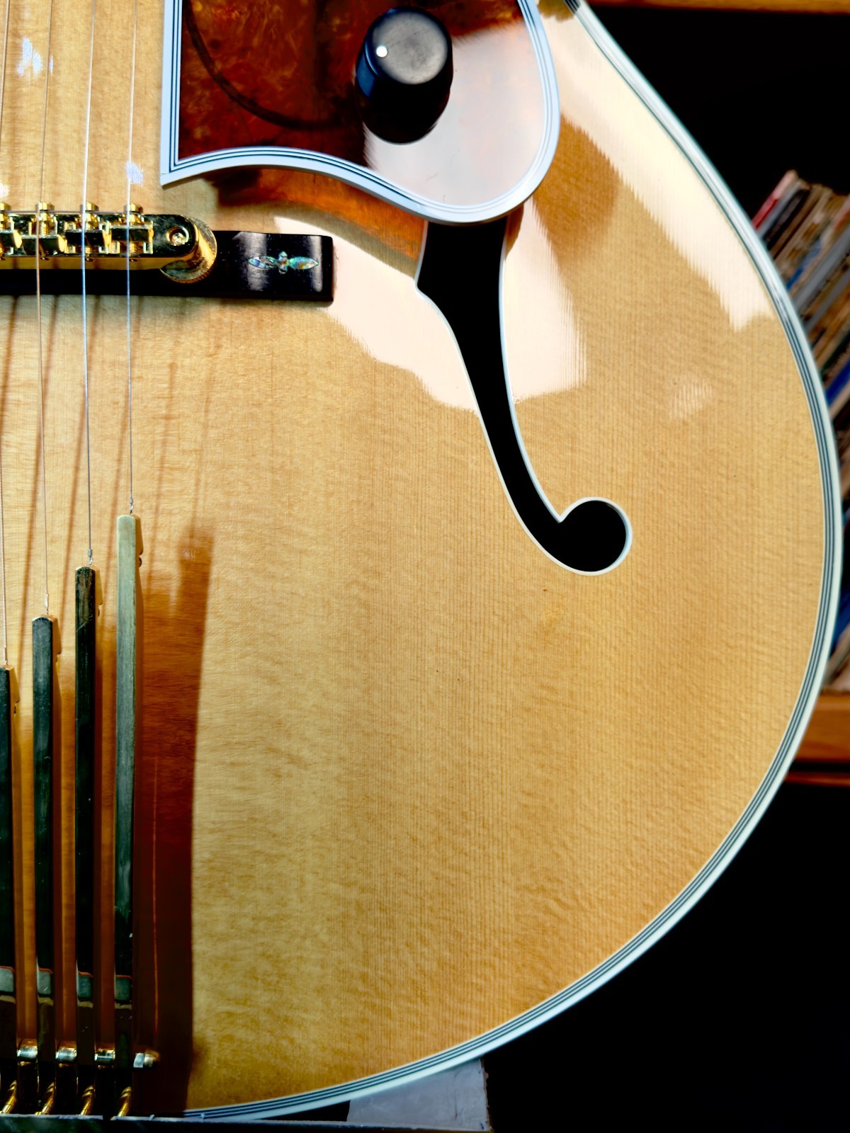 1997 Gibson Custom Shop LeGrand • Carved & Flamed Maple Back, Sides, & neck
