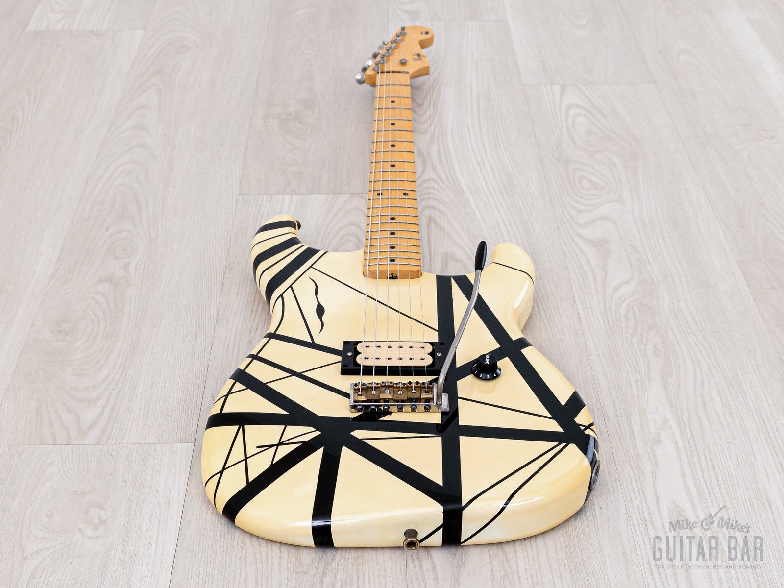 ESP Custom Shop “Kohji” Superstrat Striped EVH-Style Eruption w/ DiMarzio