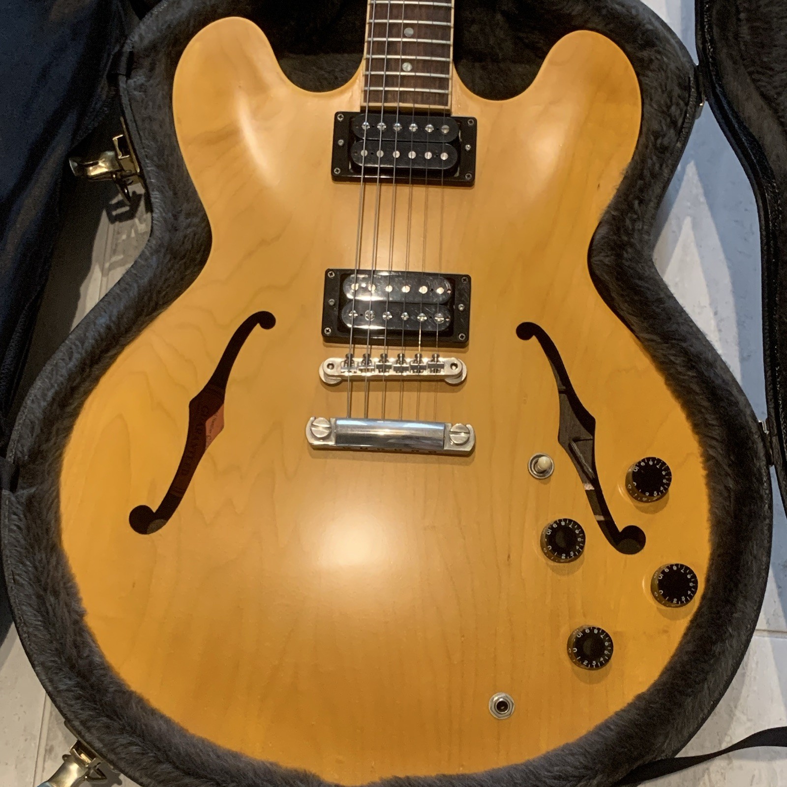 GIBSON ES-333 TIME CAPSULE – MINT/UNPLAYED – RARE QUILT TOP – BLONDE