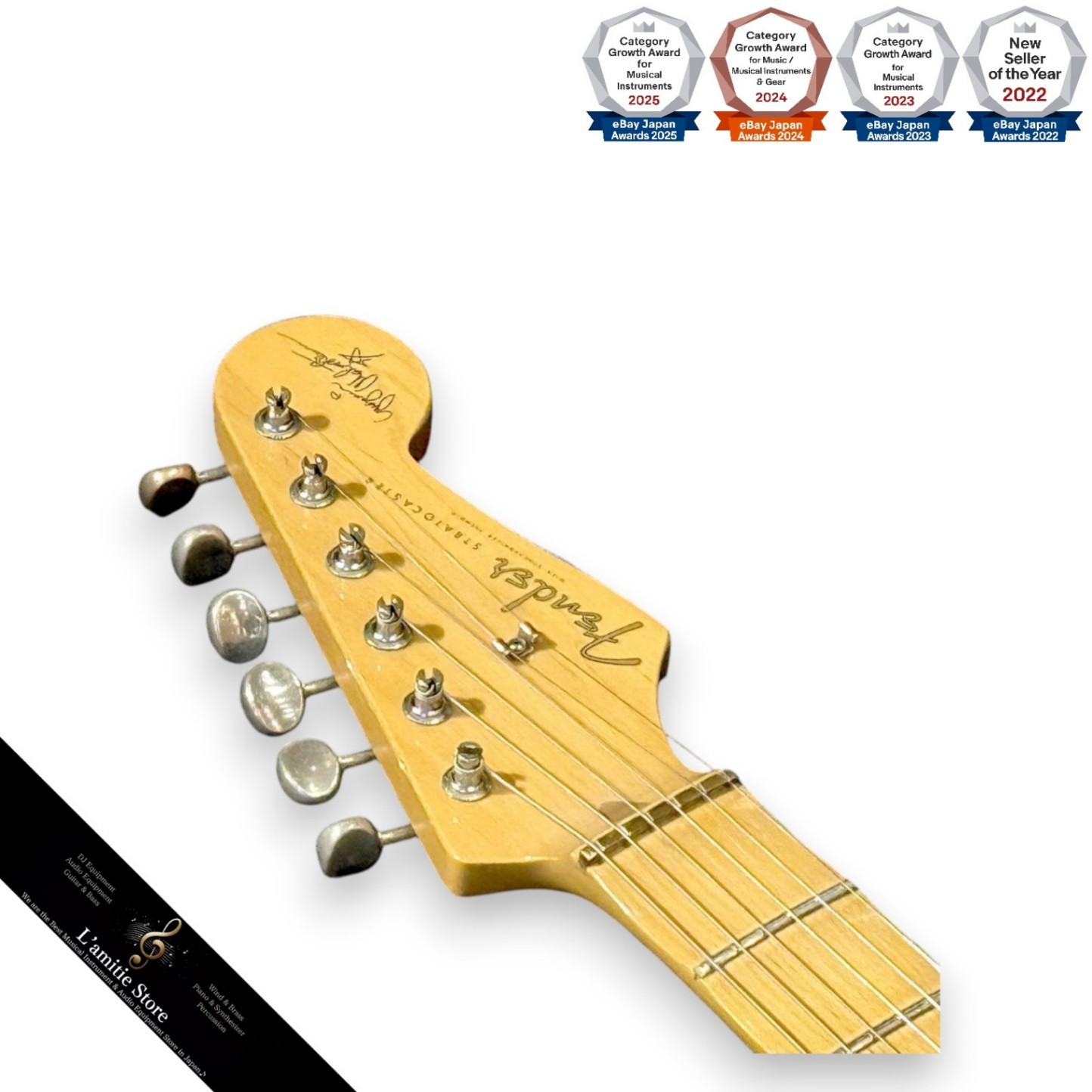 Fender Japan ST57140YM VWH Stratocaster Guitar Rare 90s Era Signature Yngwie Ma