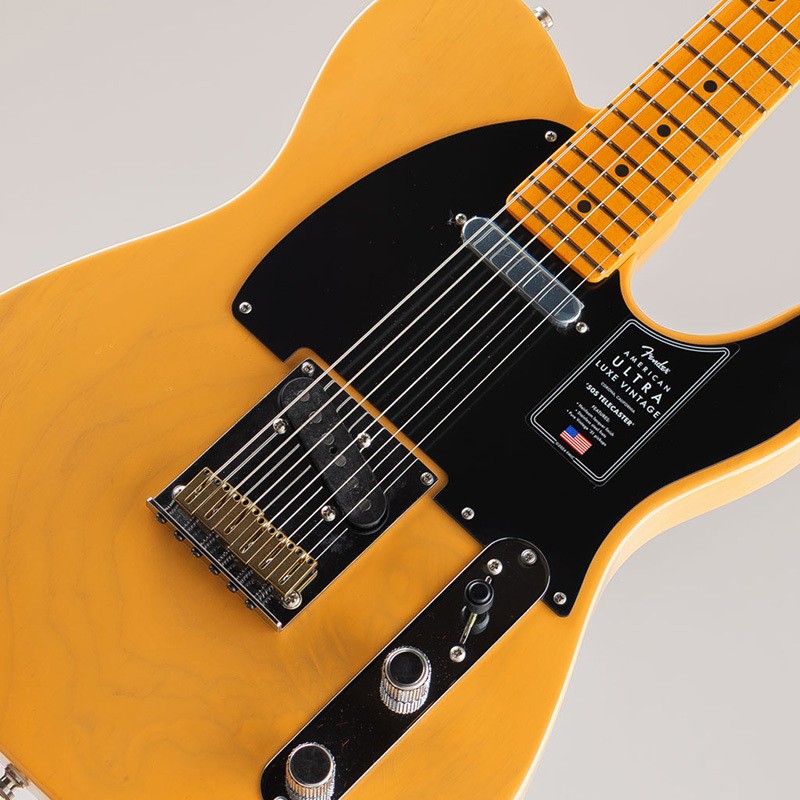 Fender American Ultra Luxe Vintage ’50s Telecaster Butterscotch Blonde Maple Fin