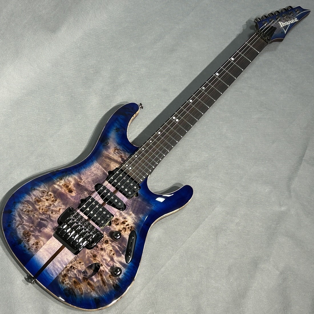 Ibanez S1070PBZ-CLB Cerulean Blue Burst Electric Guitar, 3.3kg Used