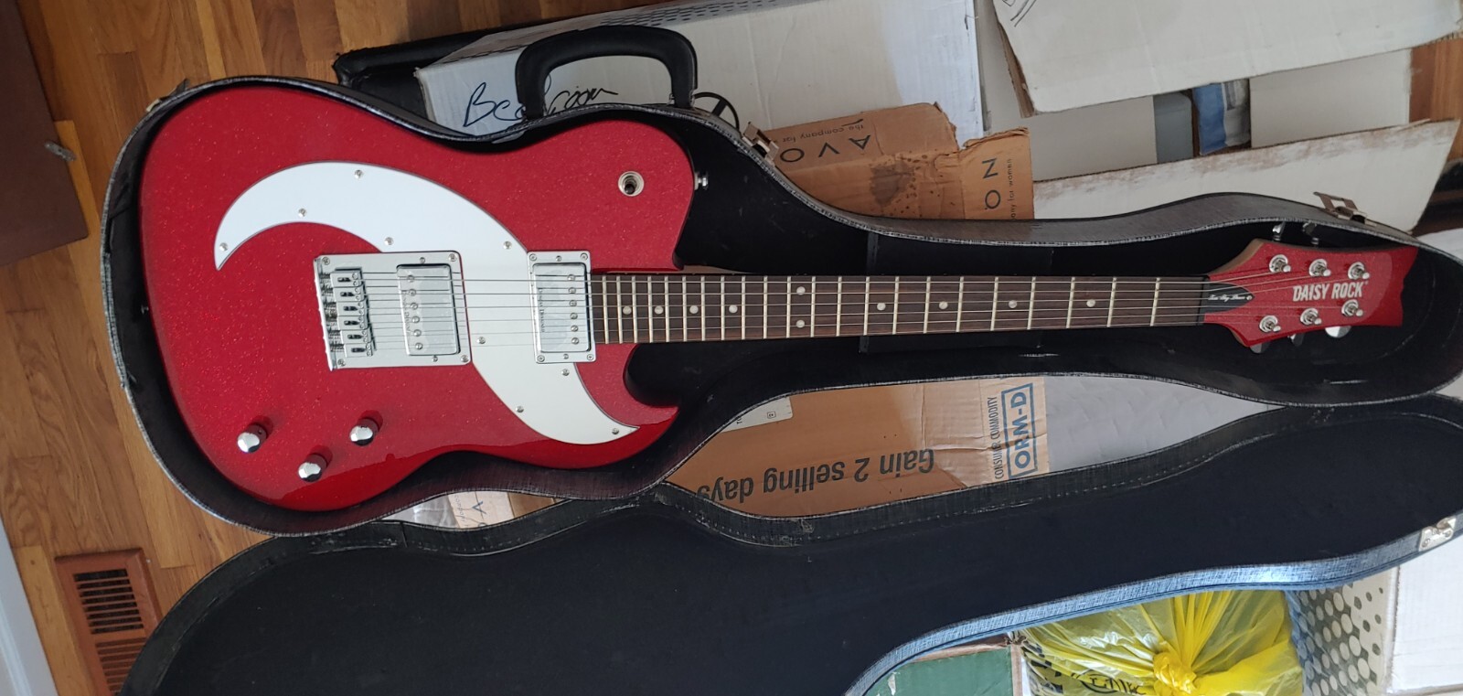 DAISY ROCK Tom boy Duece Ruby Sparkle Bright Beautiful finish.
