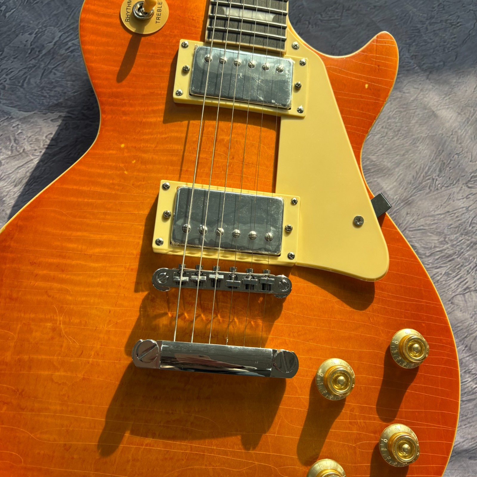 Honey Burst Vintage LP Style Electric Guitar Rosewood Fingerboard Fixed Bridge
