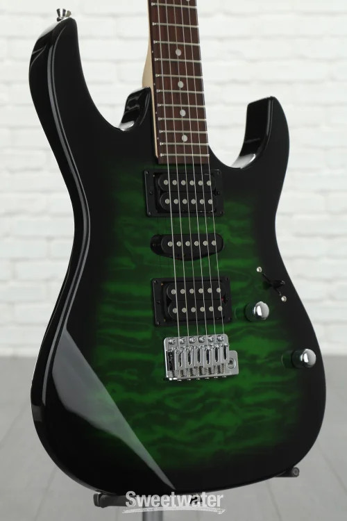 Ibanez Gio GRX70QA – Transparent Emerald Burst