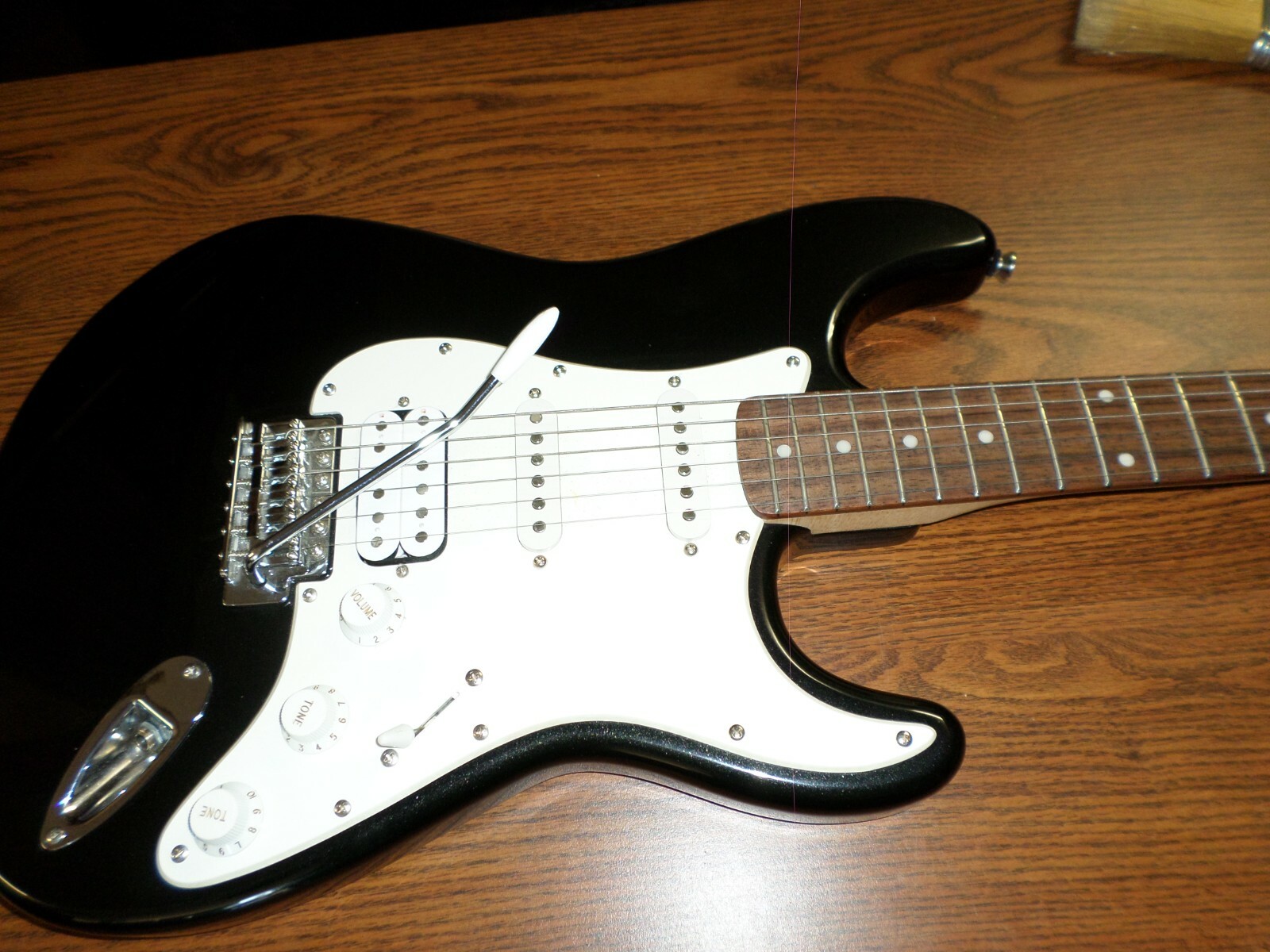 Awesome Black Fender Starcaster Electric Guitar Crafted in Indonesia