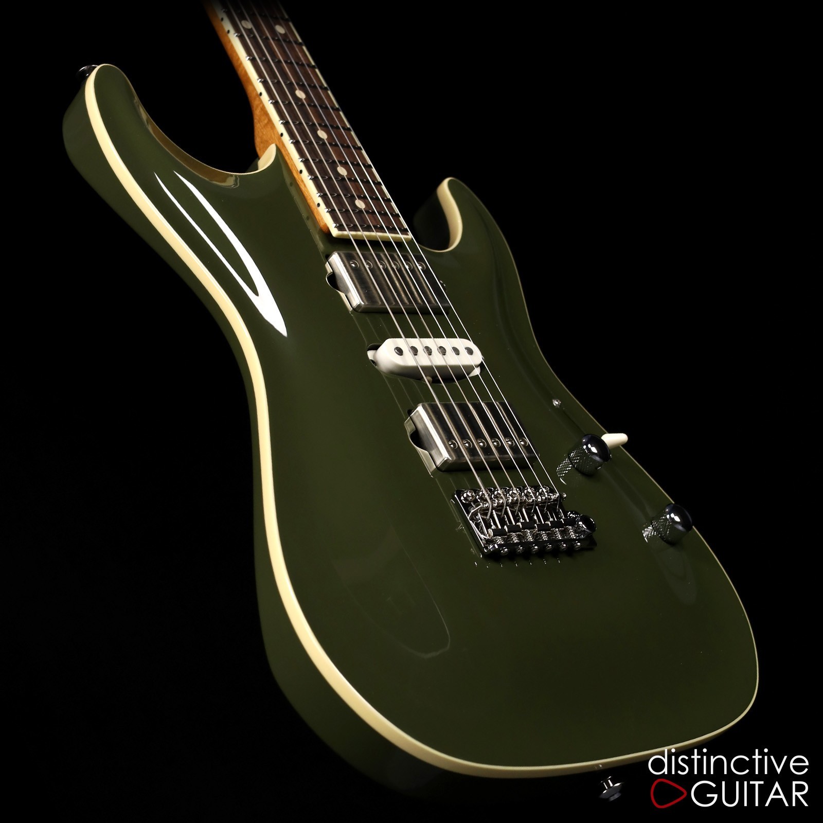 SUHR STANDARD ARCH TOP CUSTOM W/ BINDING – DARK FOREST GREEN