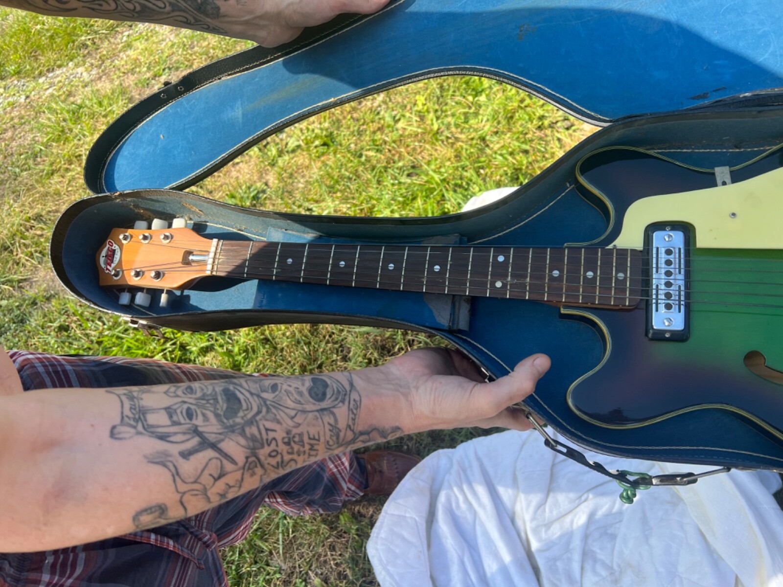 Teisco Green/Black Spectrum Electric Guitar
