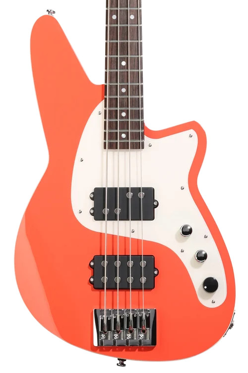 Reverend Mercalli 4-string Electric Bass Guitar – Feisty Red with Rosewood