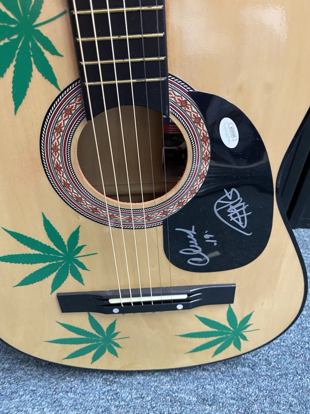 Cheech & Chong Body Signed Autographed Custom Guitar JSA COA Auto MUST SEE
