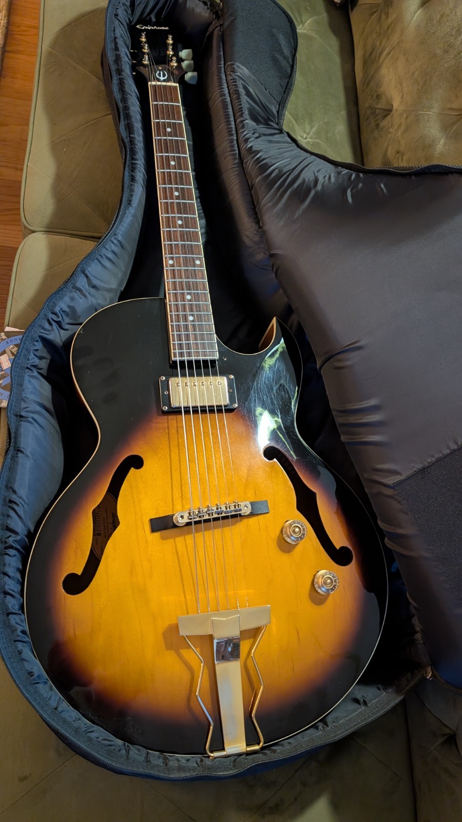 Epiphone Zephyr Regent 2007 Archtop Hollow body Electric Guitar w Gigbag