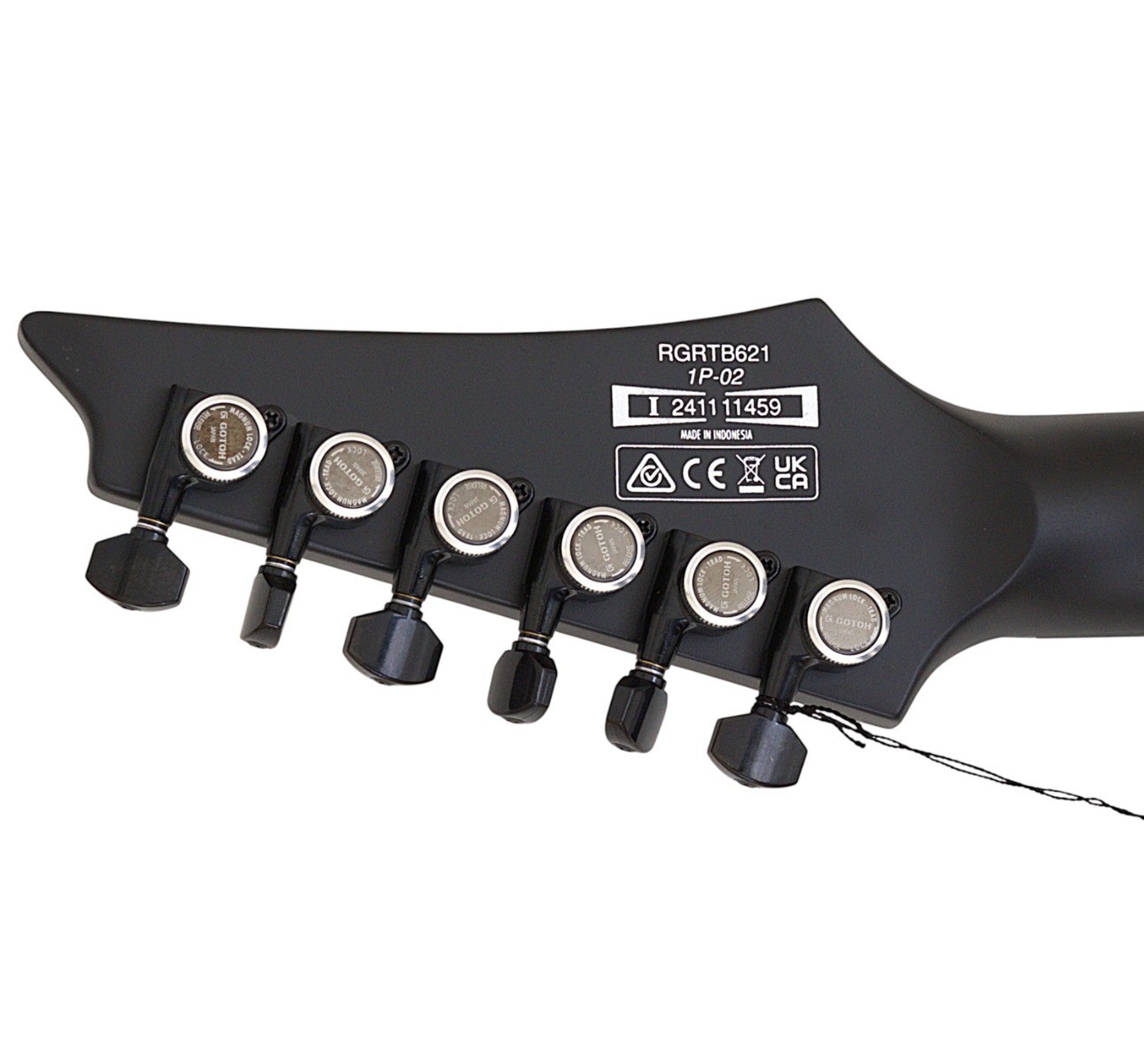 Ibanez RGRTB621 Iron Label Guitar Black Flat B Stock