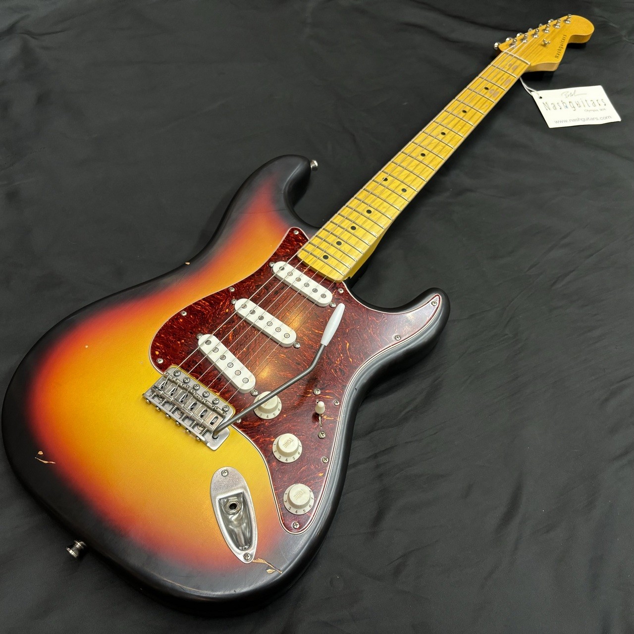 Nash S-63/3Tone Burst Maple Alder Electric Guitar Used