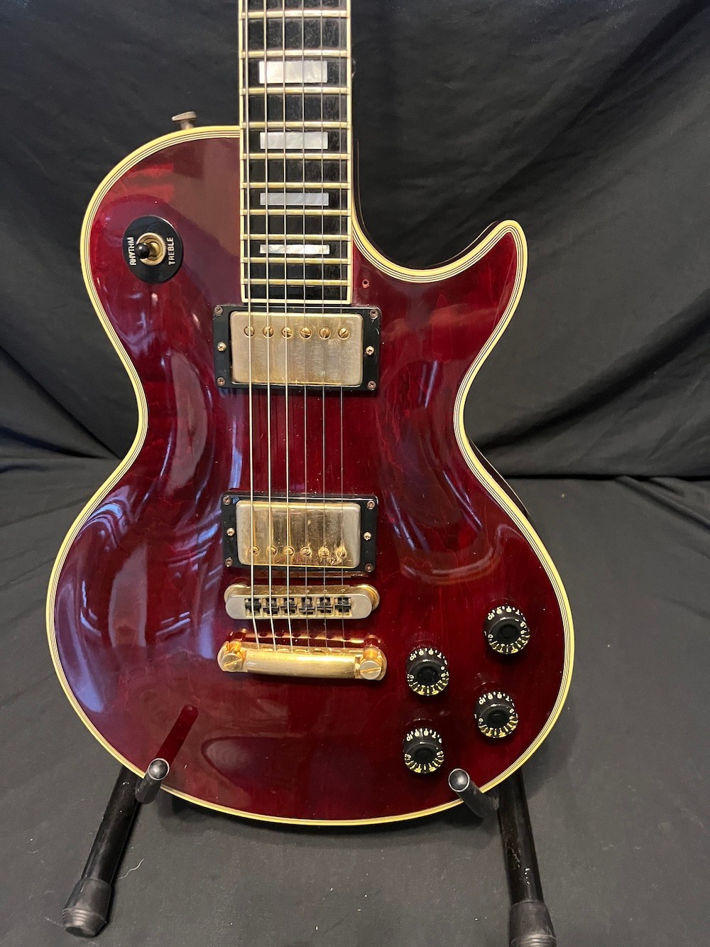 1982 Vintage Gibson Les Paul Custom Guitar in Wine Red W/Case-Excellent!