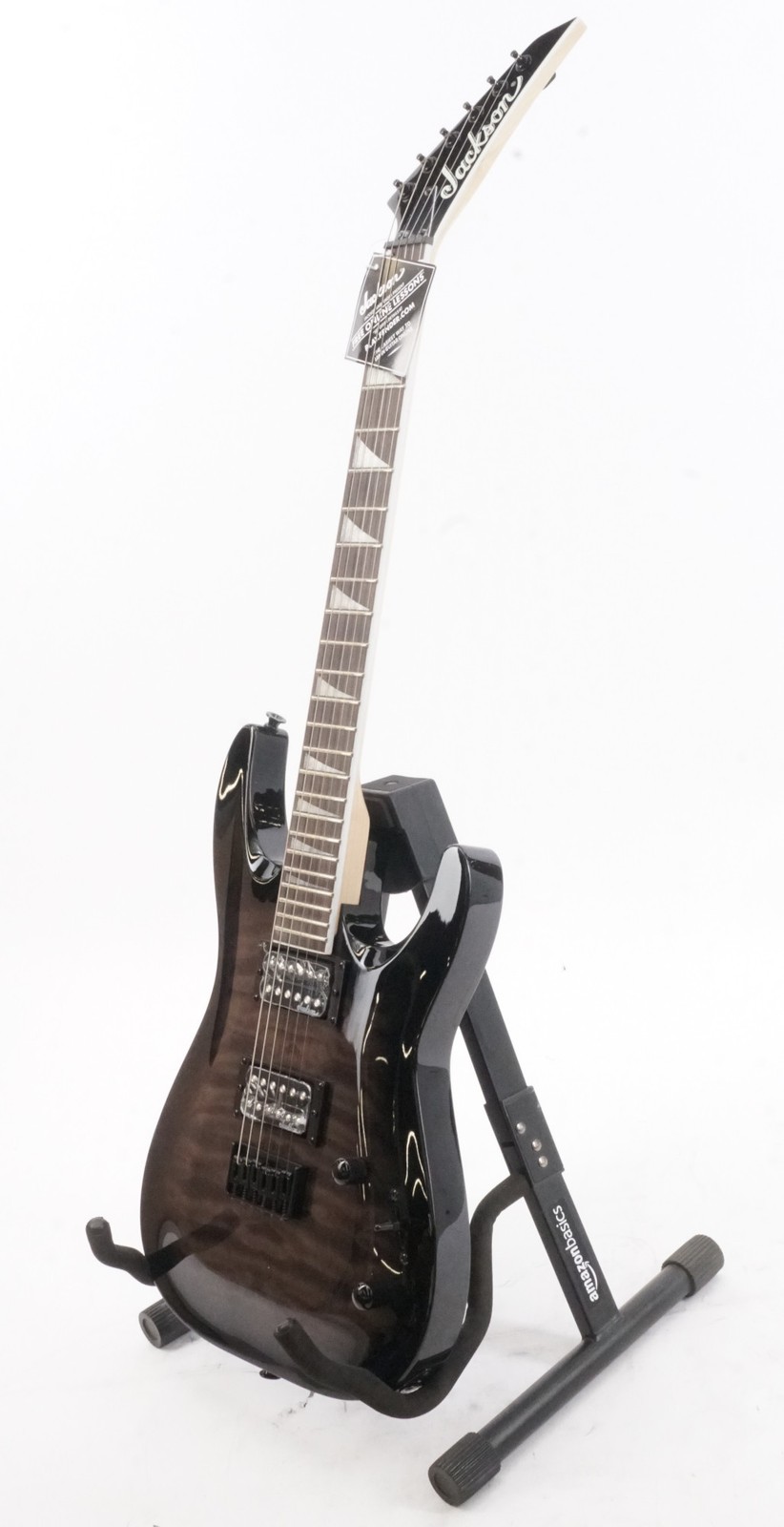 Jackson JS Series Dinky Arch Top JS32Q DKA HT Guitar (Transparent Black Burst)