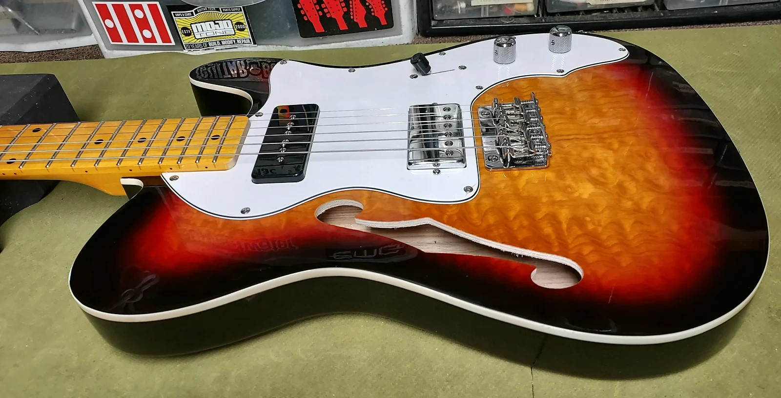 Thinline Telecaster style Major Upgrades GEARit GTL-200 Shoreline Thinline Tele