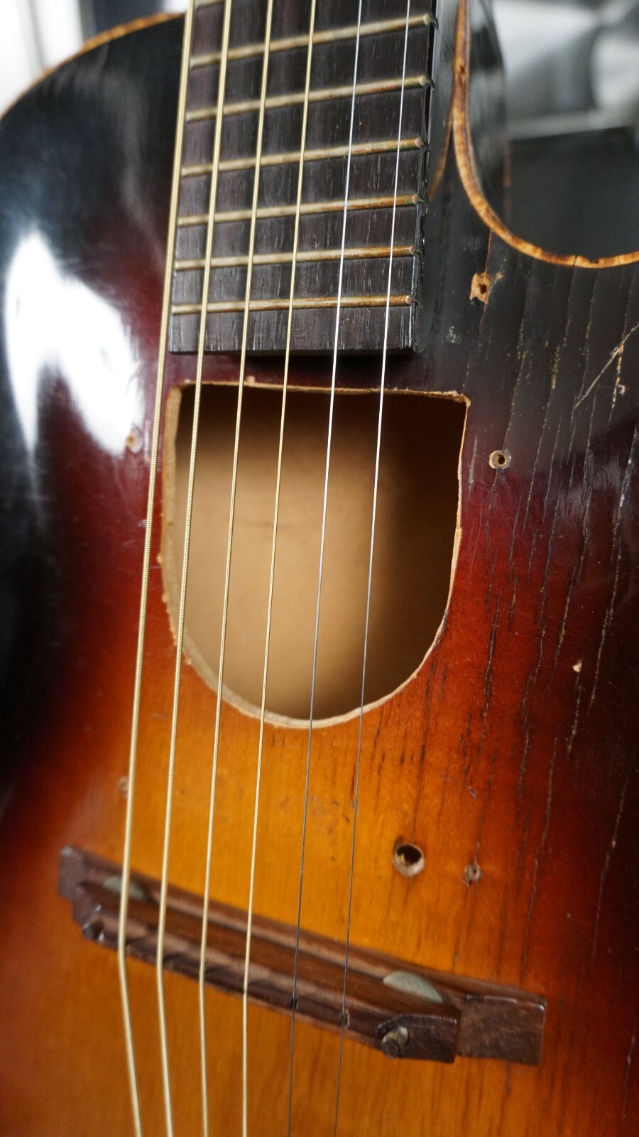 Stewart Oriphonic by United Code Late 50s – Tobacco Burst 23″ Scale Archtop